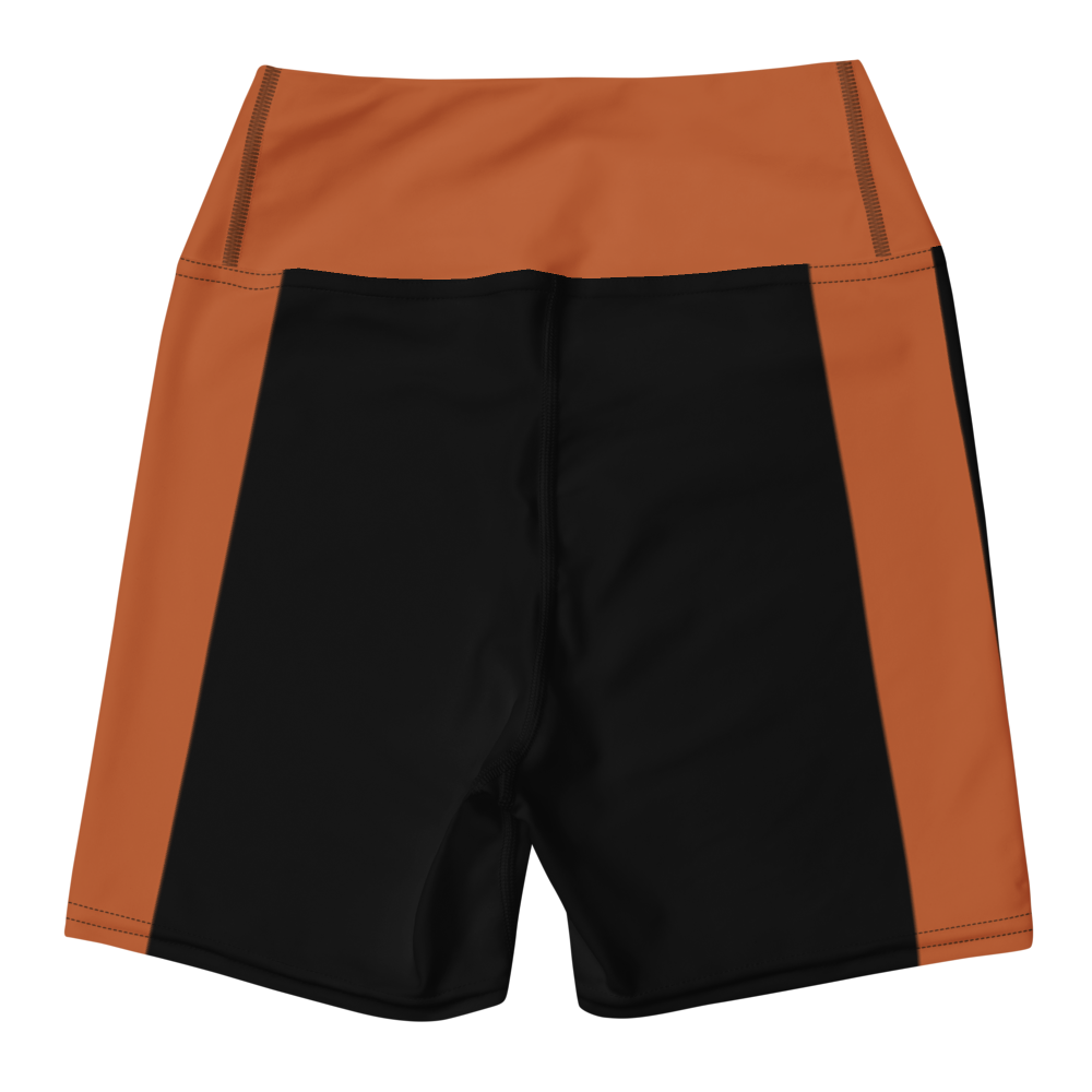 Black Terracotta Yoga Shorts – back view 2 | RARP-ID Fitness
