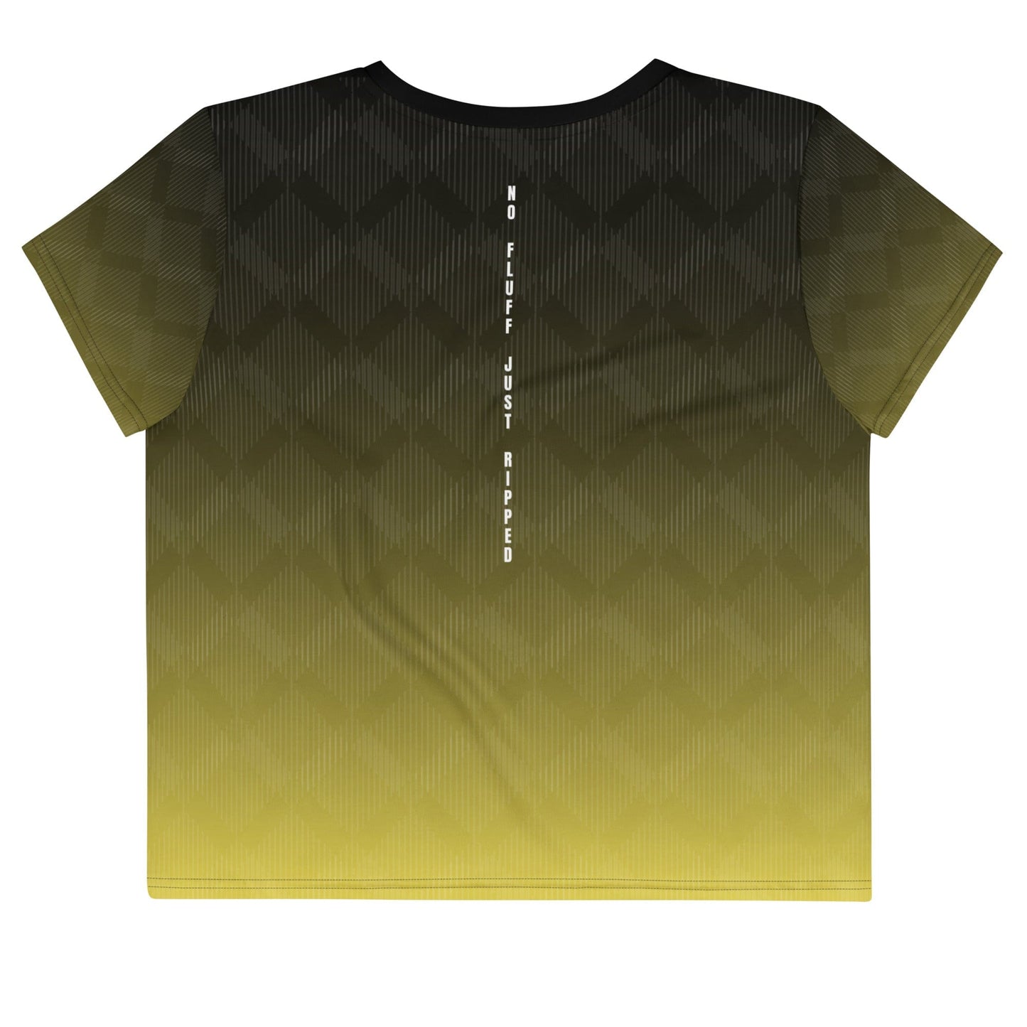 “No Fluff Just Ripped” Crop T-Shirt – Raw Strength, Cropped Fit - RARP - ID Fitness