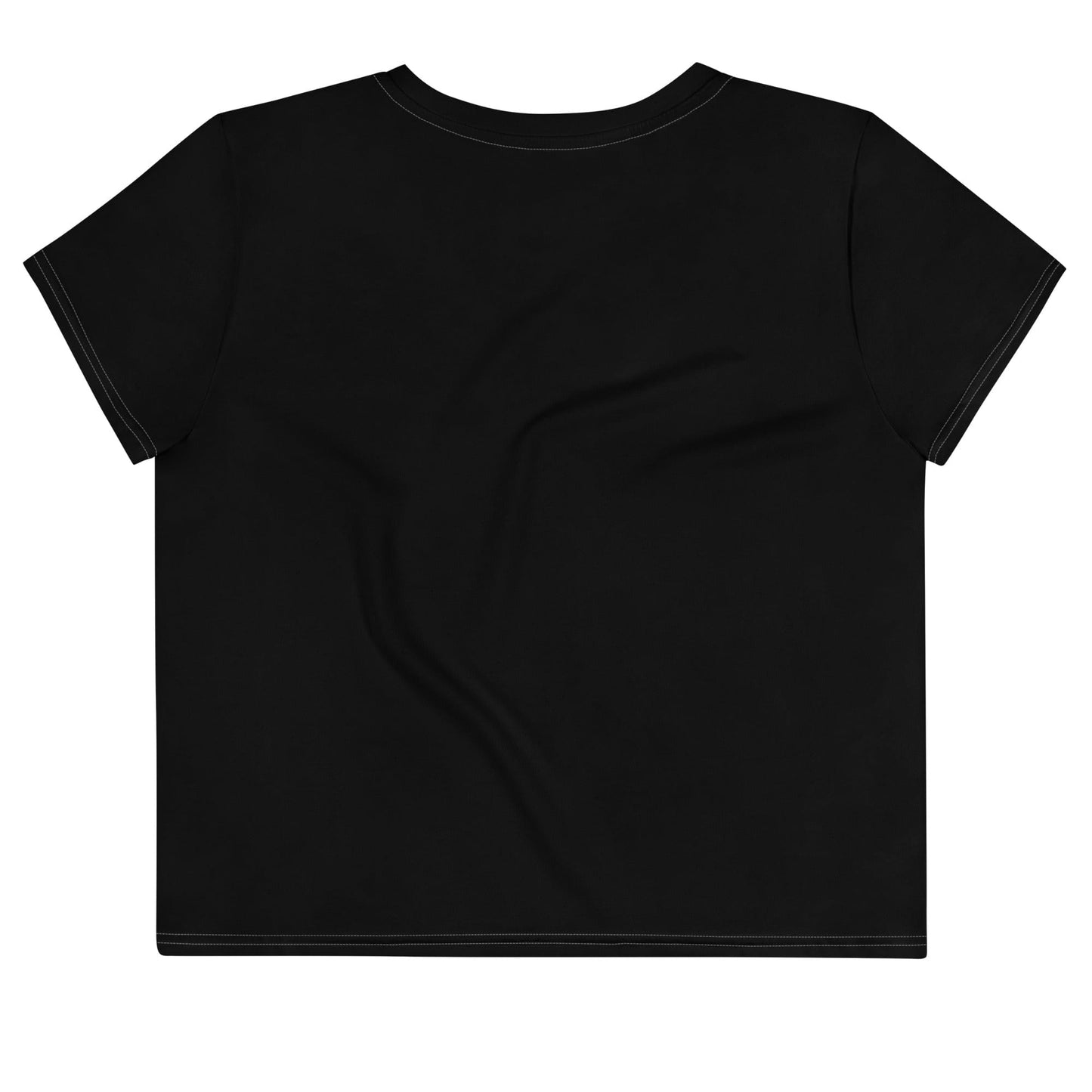 RARP-ID Fitness Black Crop T-Shirt – Sleek, Minimal, and Built to Perform