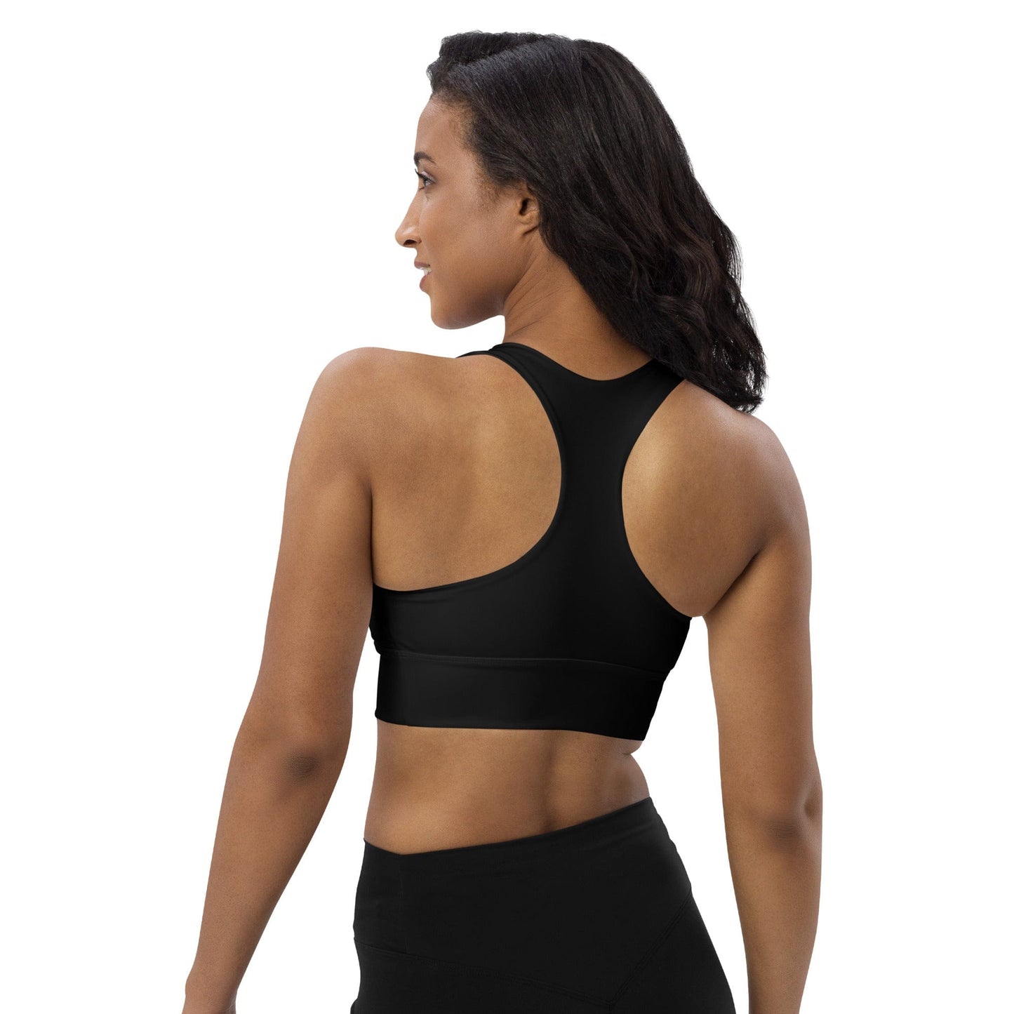 RARP-ID Fitness Black Sports Bra – Timeless Style, All-Day Support
