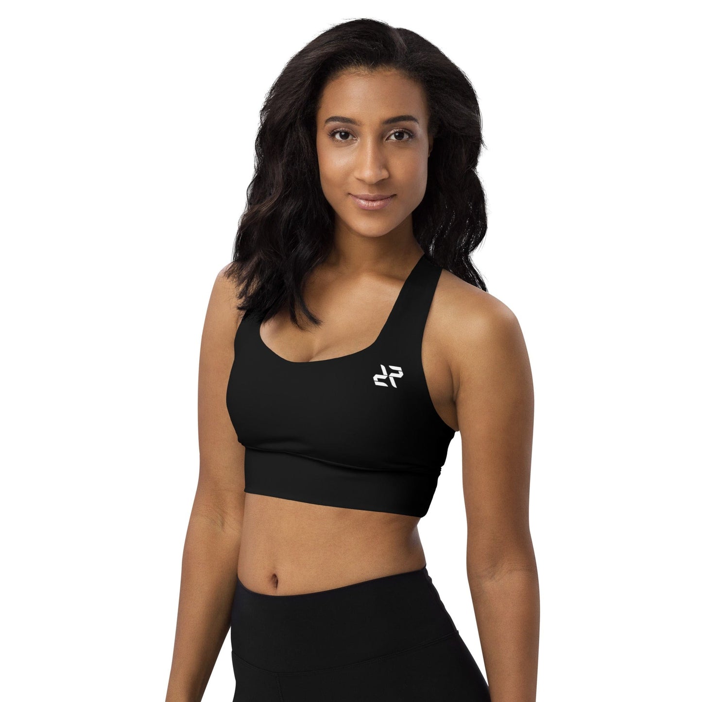 RARP-ID Fitness Black Sports Bra – Timeless Style, All-Day Support