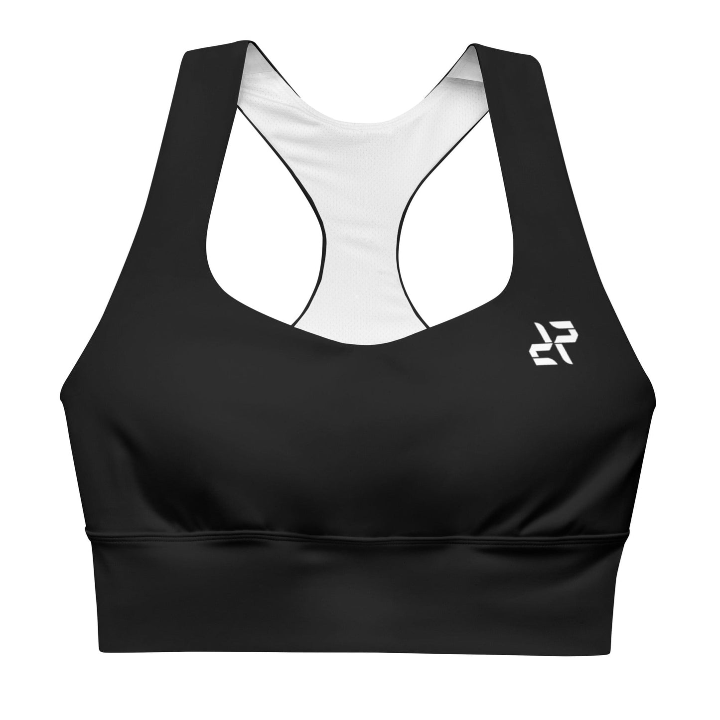 RARP-ID Fitness Black Sports Bra – Timeless Style, All-Day Support