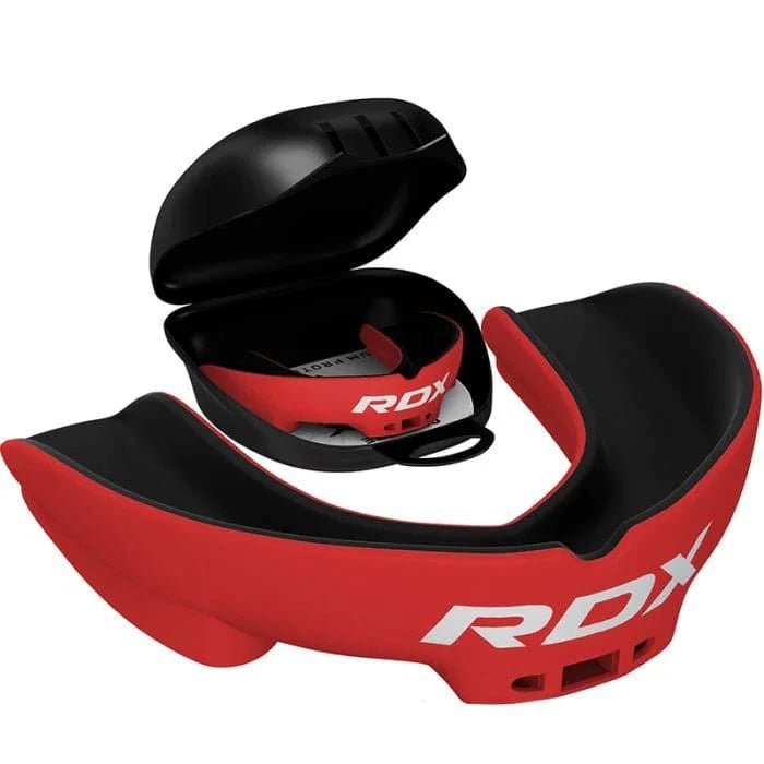 RDX Mouth Guard 3W – Advanced Protection for Contact Sports - Red - RARP - ID Fitness