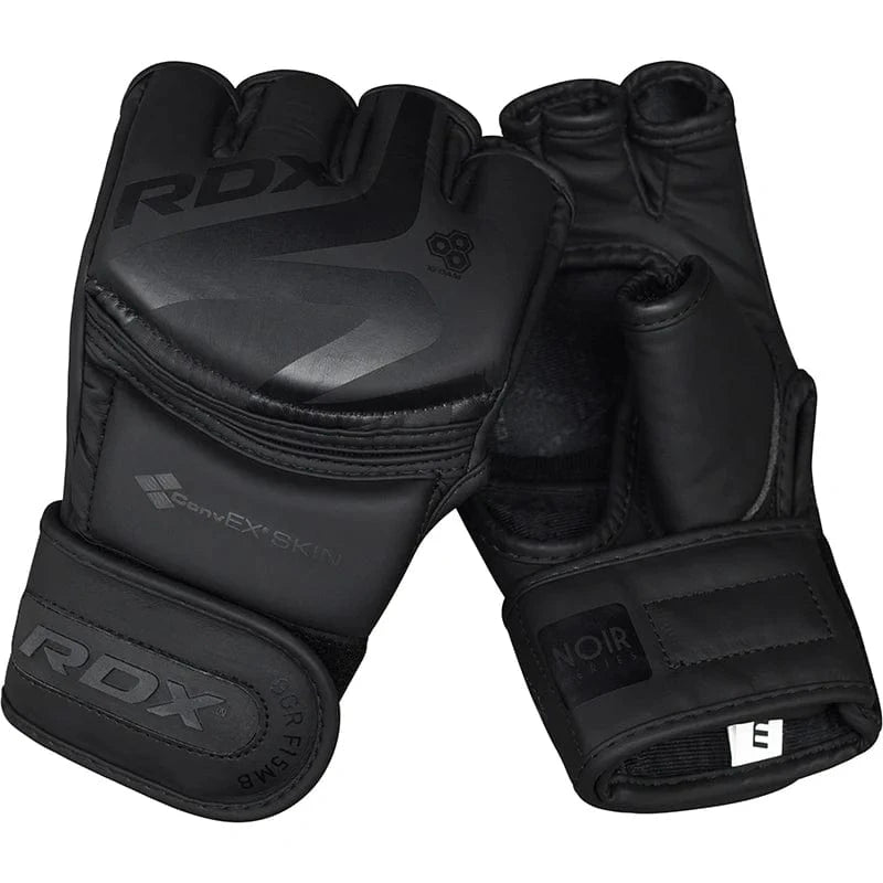 RDX F15 Noir MMA Training Gloves – Pro Grip & Durability - RARP - ID Fitness