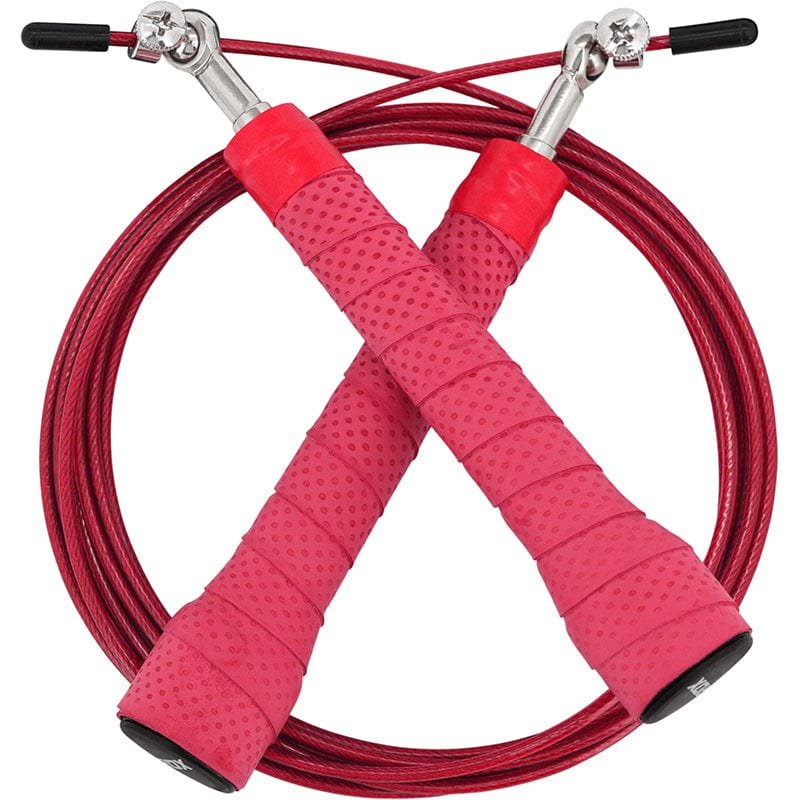 RDX Sports Heather Grey/ Red RDX C11 Anti slip Handle Skipping Rope