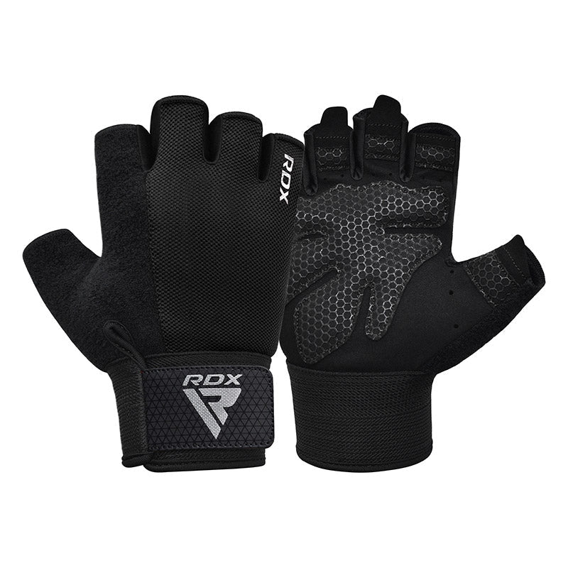 RDX W1H Gym Workout Gloves - M - RARP - ID Fitness