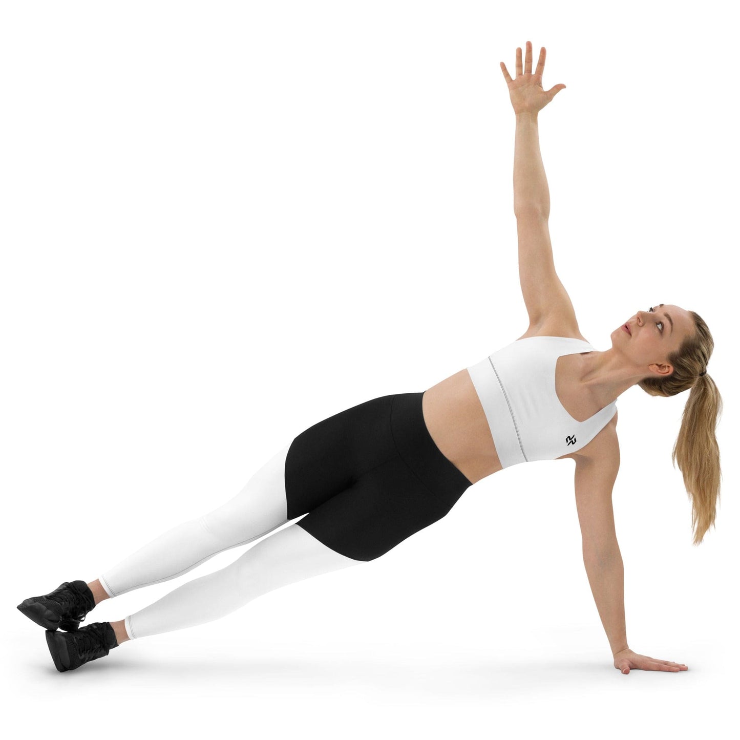 White Compression Sports Bra – Clean, Classic Performance Support - RARP - ID Fitness