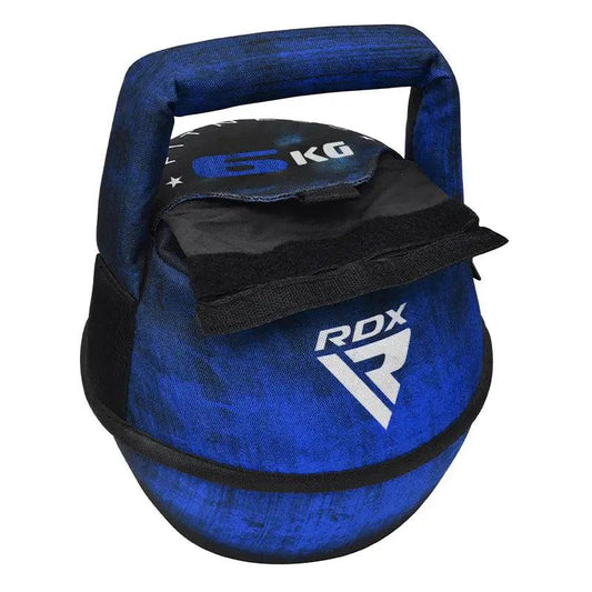 RDX Unfilled Kettlebells: Adjustable weight, Cordura fabric, flat bottom, PVC handle, portable fitness equipment