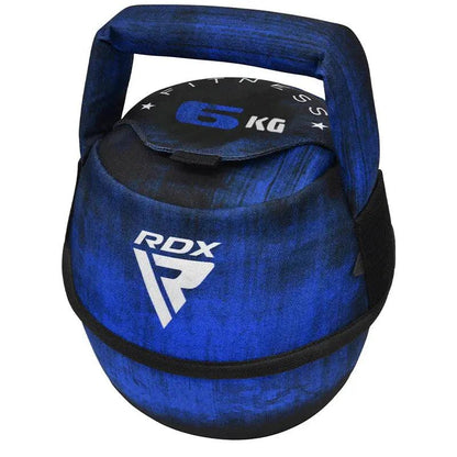 RDX Unfilled Kettlebells: Adjustable weight, Cordura fabric, flat bottom, PVC handle, portable fitness equipment
