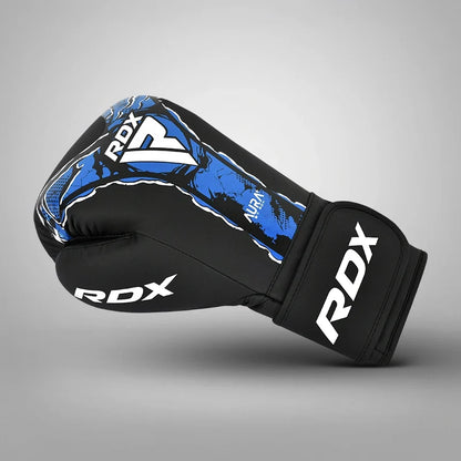 RDX Aura T-17 Boxing Gloves - Black/Blue - view 3 - RARP-ID Fitness