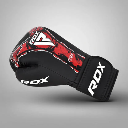 RDX Aura T-17 Boxing Gloves - Black/Red - view 3 - RARP-ID Fitness