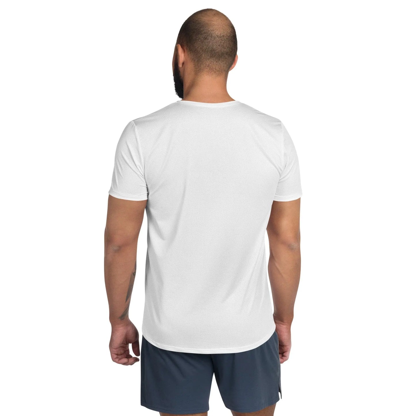 Men's White Sports Top - White Logo My Store