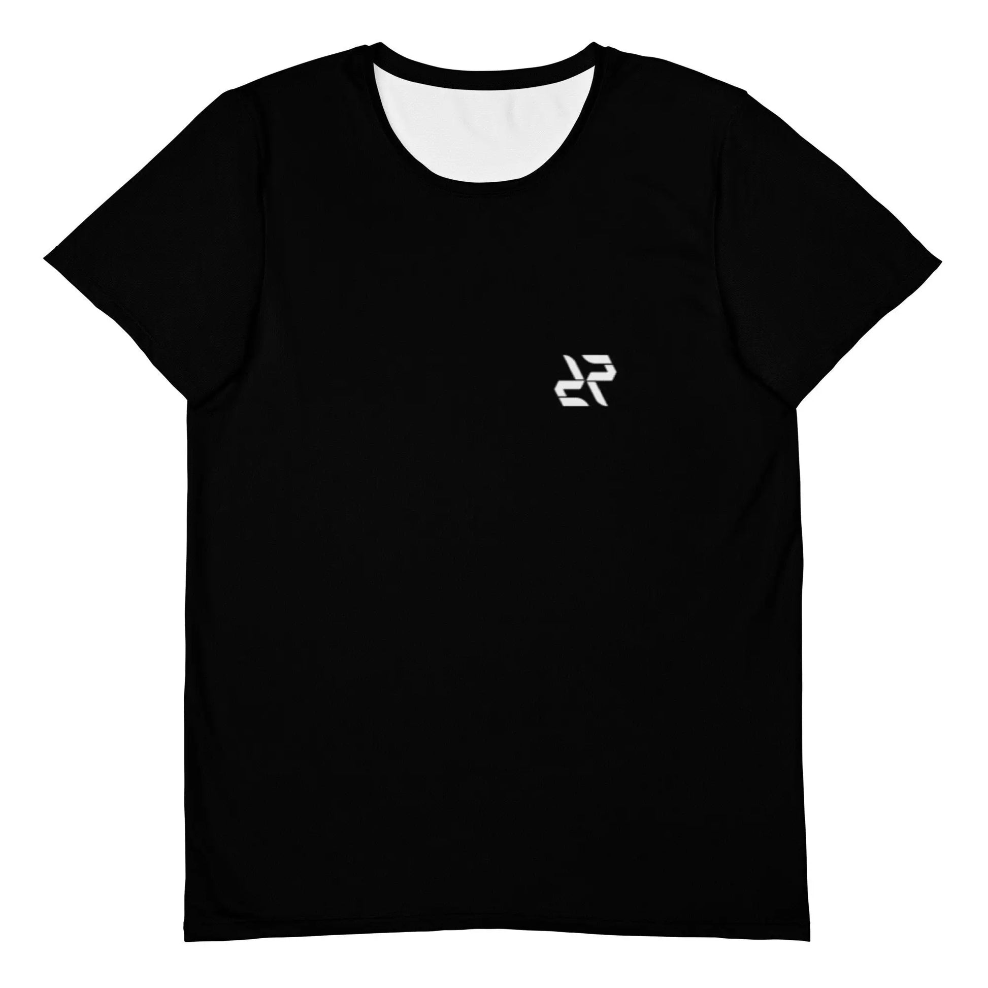 Men's Black Rarp-ID Athletic T-shirt - White Logo My Store