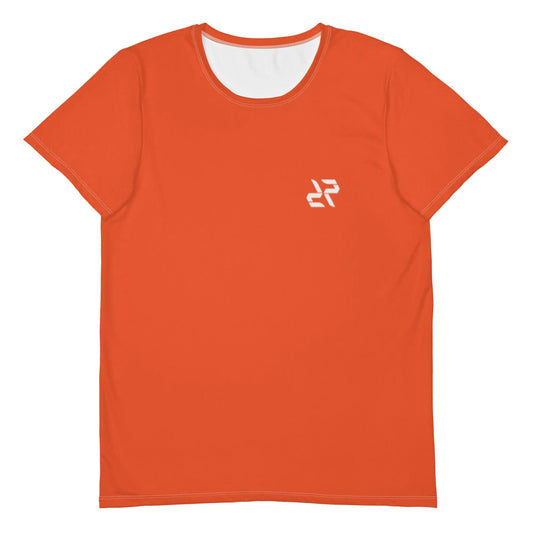 Men's Outrageous Orange Rarp-ID Athletic T-shirt - White Logo My Store