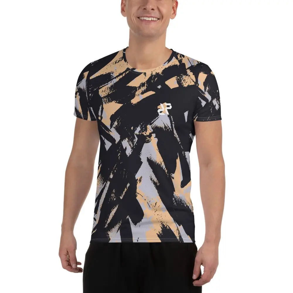 Peach Camo Men's Rarp-ID Athletic T-shirt - White Logo My Store