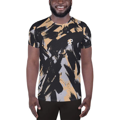 Peach Camo Men's Rarp-ID Athletic T-shirt - White Logo My Store