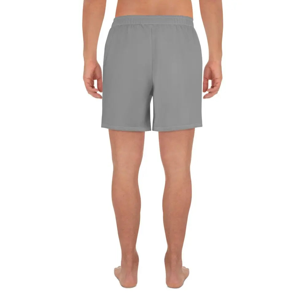 Men's Nobel Grey Rarp-ID Athletic Long Shorts - White Logo My Store