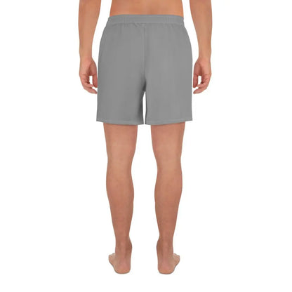 Men's Nobel Grey Rarp-ID Athletic Long Shorts - White Logo My Store