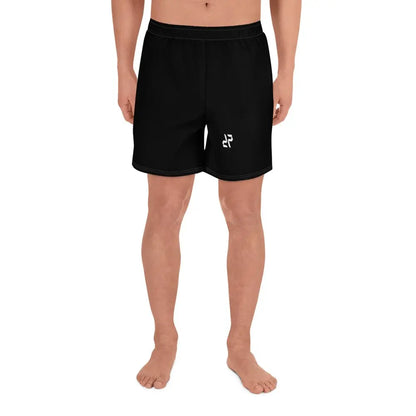 Men's Black Rarp-ID Athletic Long Shorts - White Logo My Store