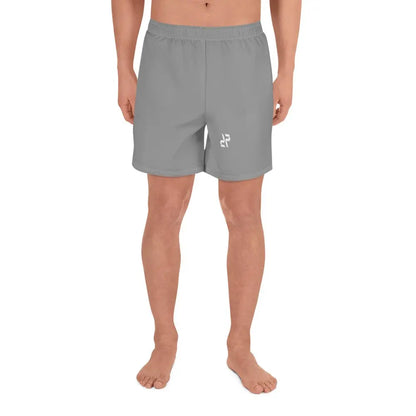 Men's Nobel Grey Rarp-ID Athletic Long Shorts - White Logo My Store