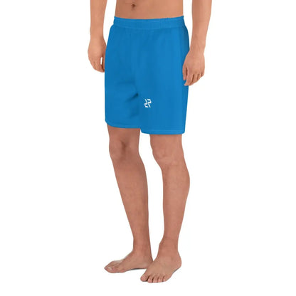 Men's Navy Blue Rarp-ID Athletic Long Shorts - White Logo My Store