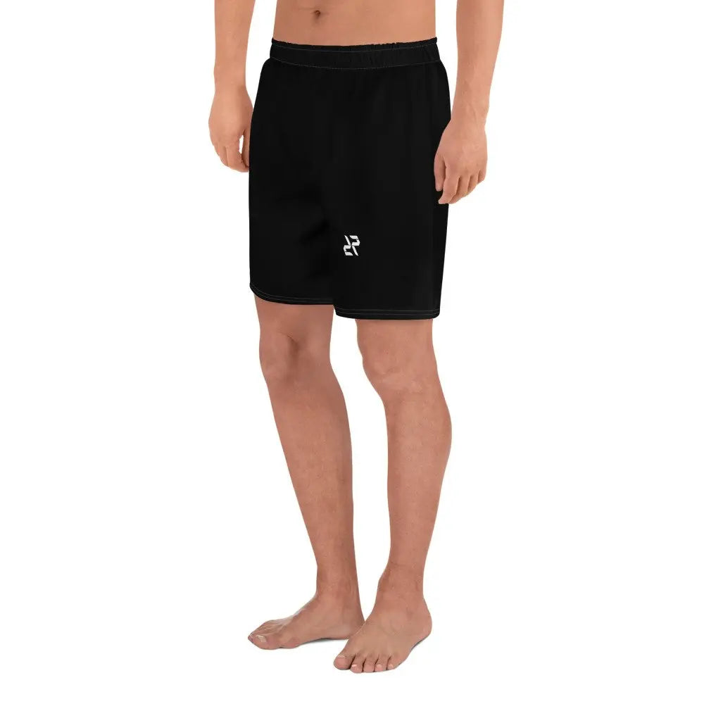 Men's Black Rarp-ID Athletic Long Shorts - White Logo My Store