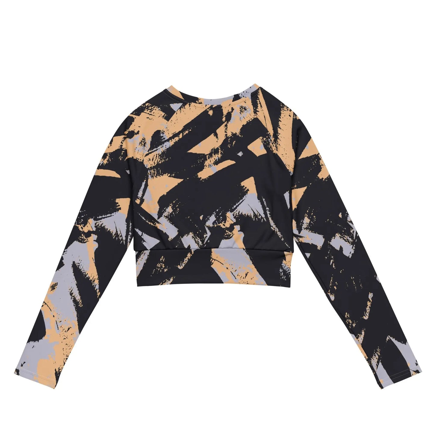 Peach Camo Rarp-ID Recycled long-sleeve crop top - White Logo My Store