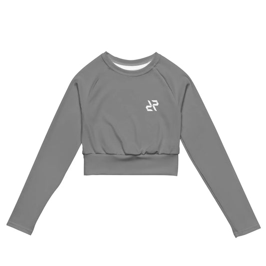 Women's crop top -  Nobel Grey - Recycled long-sleeve My Store