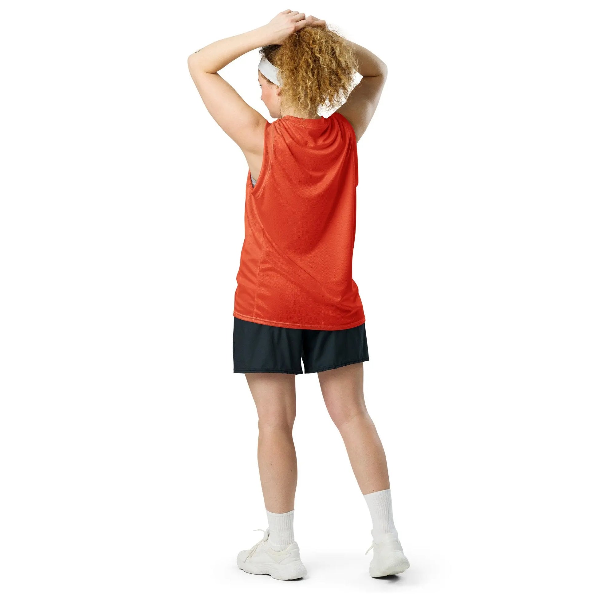 Rarp-ID Outrageous Orange Recycled unisex basketball jersey My Store