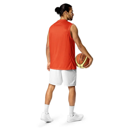 Rarp-ID Outrageous Orange Recycled unisex basketball jersey My Store