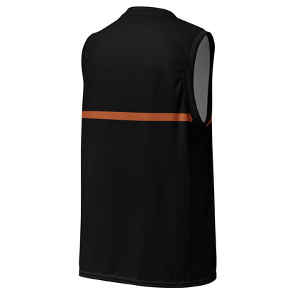 Black Terracotta Basketball Jersey – back view | RARP-ID Fitness