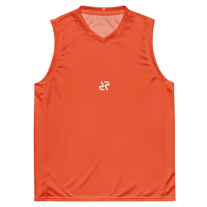 Rarp-ID Outrageous Orange Recycled unisex basketball jersey My Store