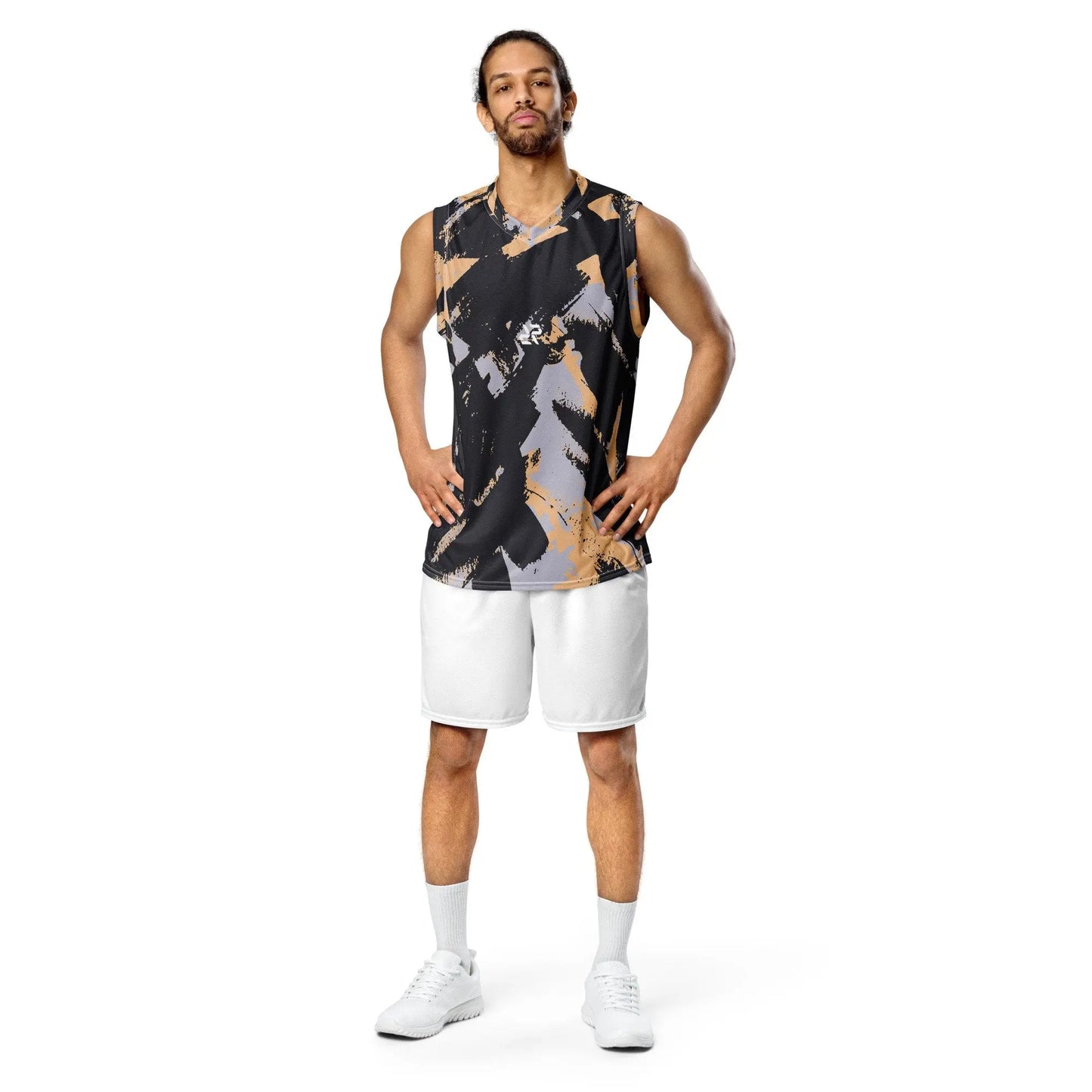 Rarp-ID Peach Camo Recycled unisex basketball jersey My Store