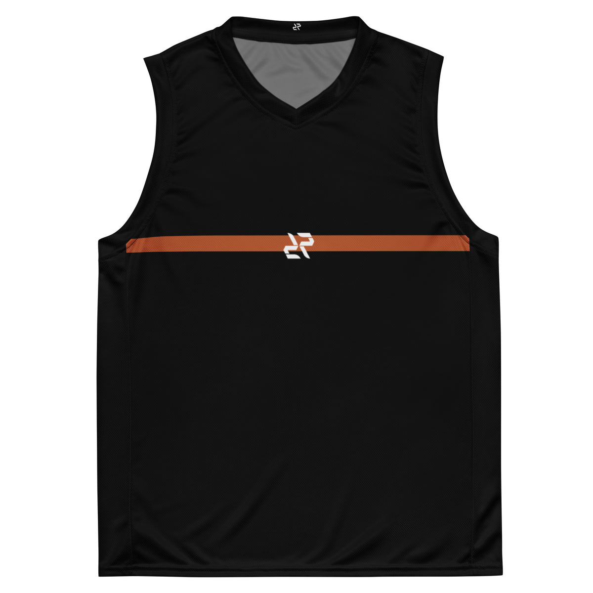 Black Terracotta Basketball Jersey – front view | RARP-ID Fitness