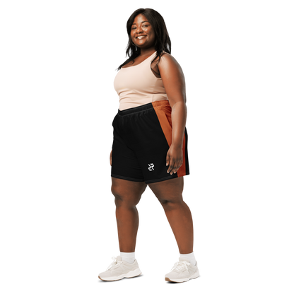 Black Terracotta Gym Shorts – left front view | RARP-ID Fitness