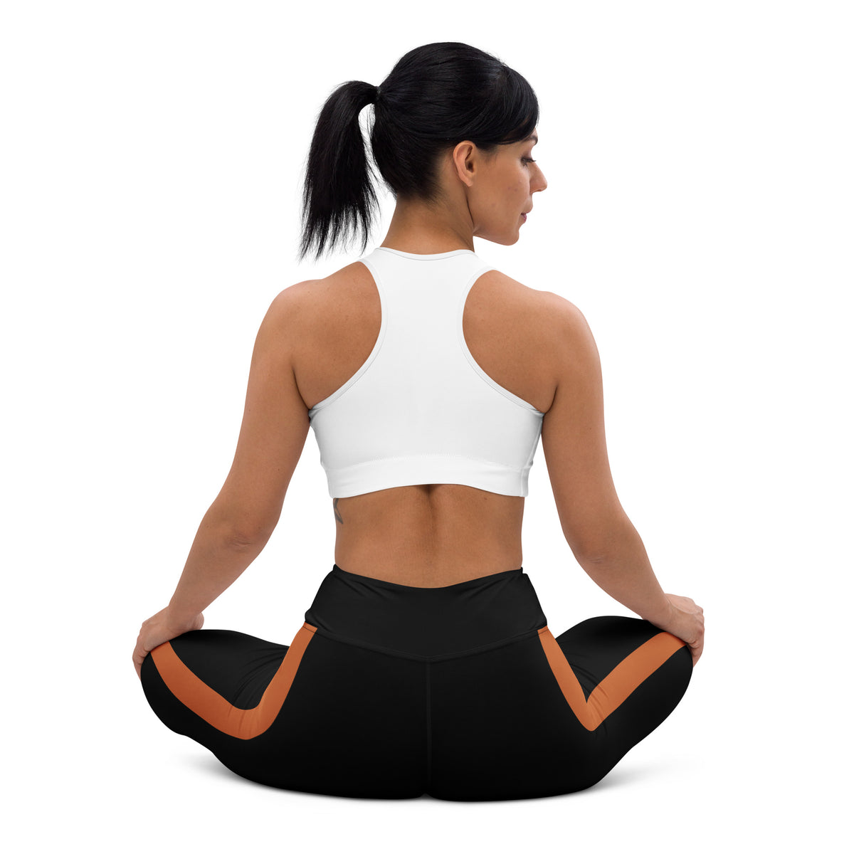RARP-ID Yoga Leggings in Black Terracotta – back view