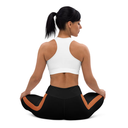 RARP-ID Yoga Leggings in Black Terracotta – back view