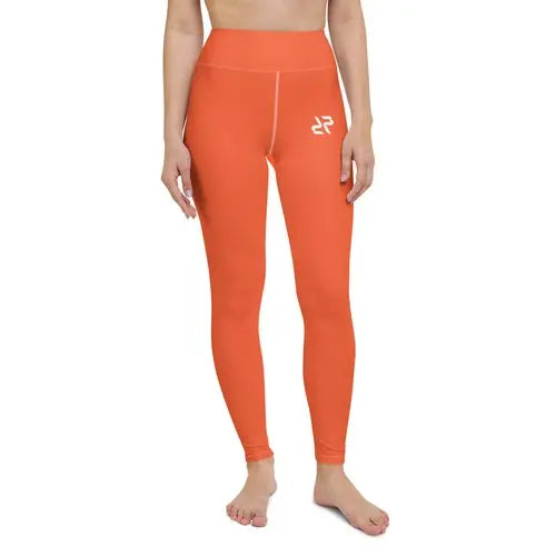 Rarp-ID Women's Yoga Leggings - Outrageous Orange My Store