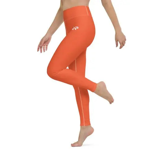 Rarp-ID Women's Yoga Leggings - Outrageous Orange My Store