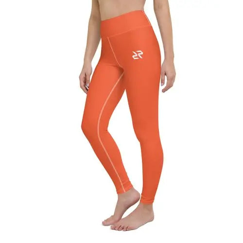 Rarp-ID Women's Yoga Leggings - Outrageous Orange My Store