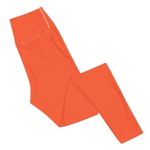 Rarp-ID Women's Yoga Leggings - Outrageous Orange My Store