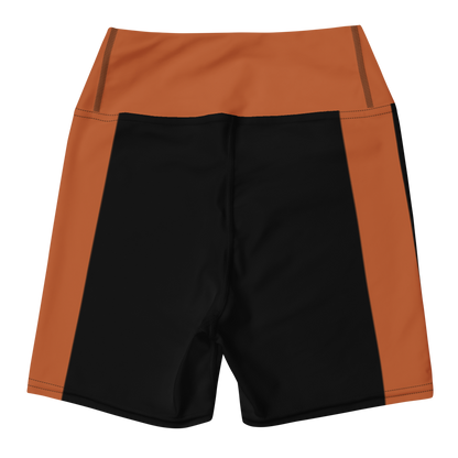 Black Terracotta Yoga Shorts – back view 2 | RARP-ID Fitness