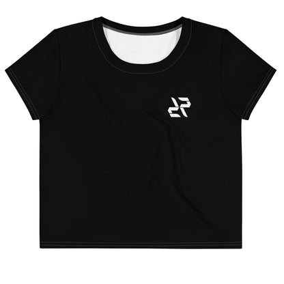 Black Crop T-Shirt – Sleek, Minimal, and Built to Perform - RARP - ID Fitness