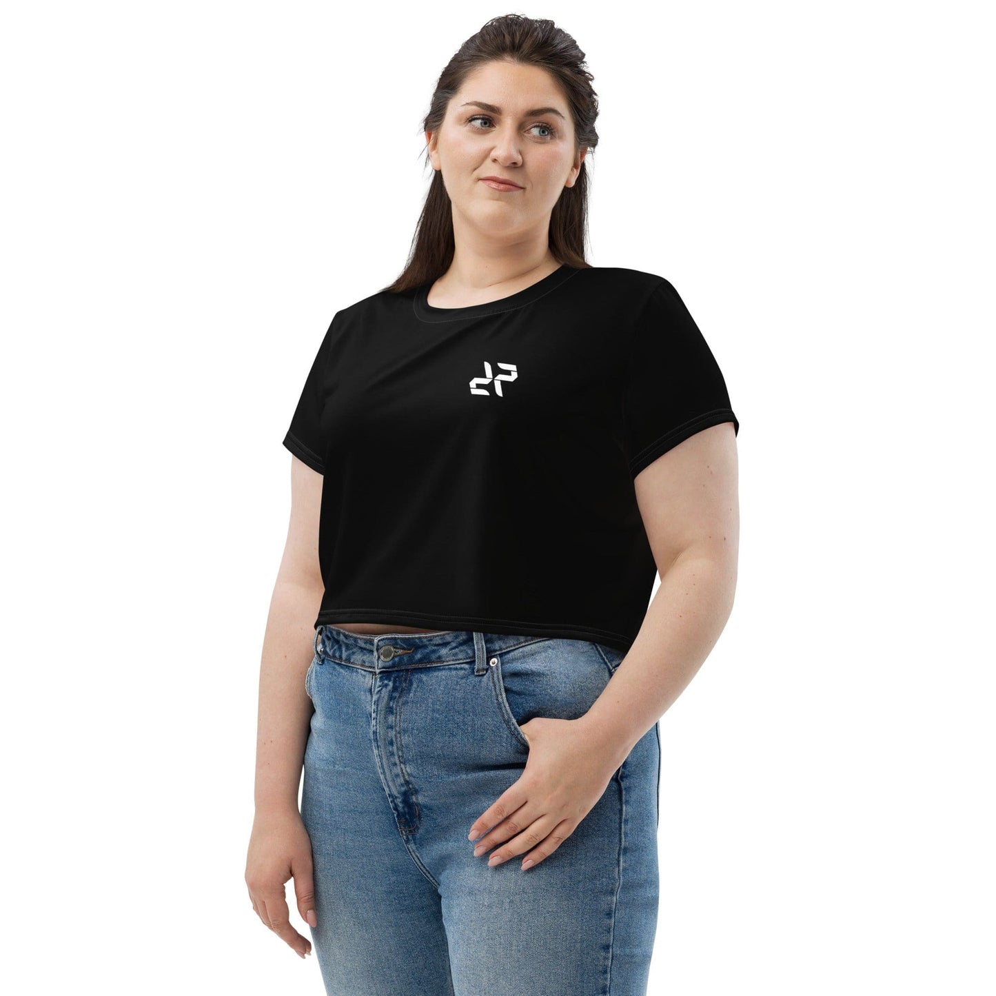 Black Crop T-Shirt – Sleek, Minimal, and Built to Perform - RARP - ID Fitness