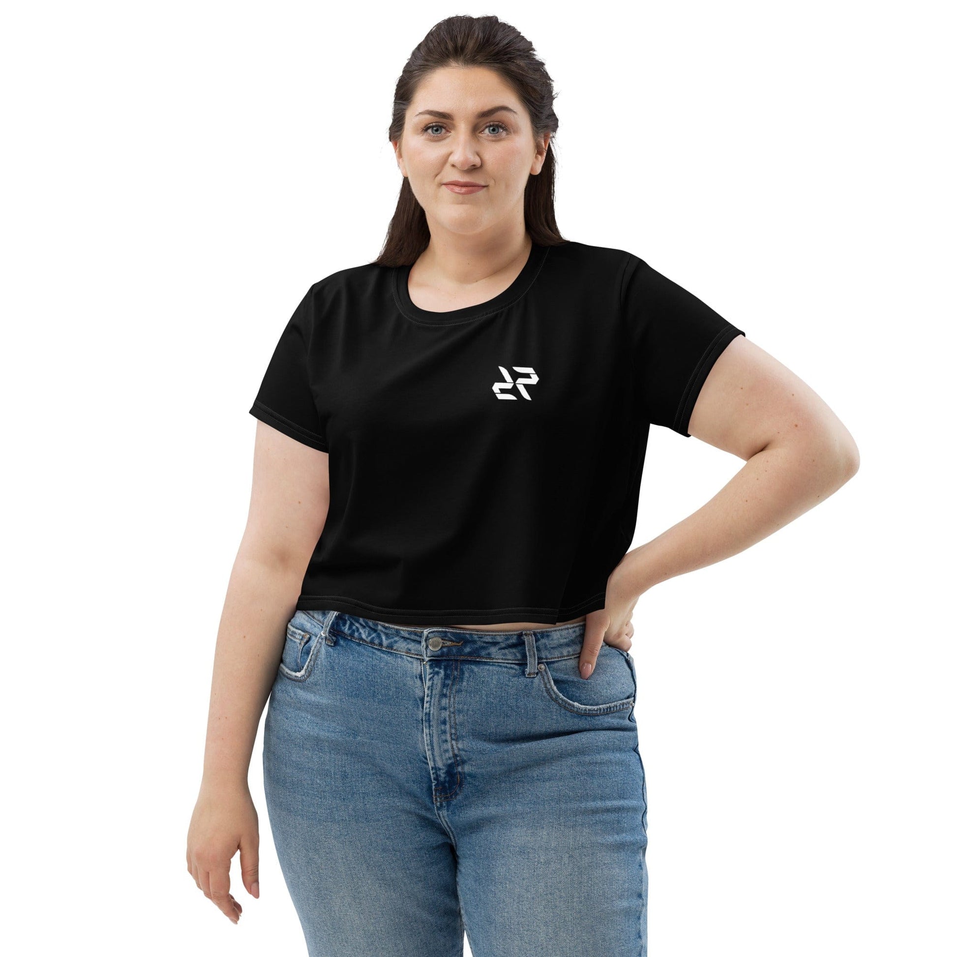 Black Crop T-Shirt – Sleek, Minimal, and Built to Perform - RARP - ID Fitness