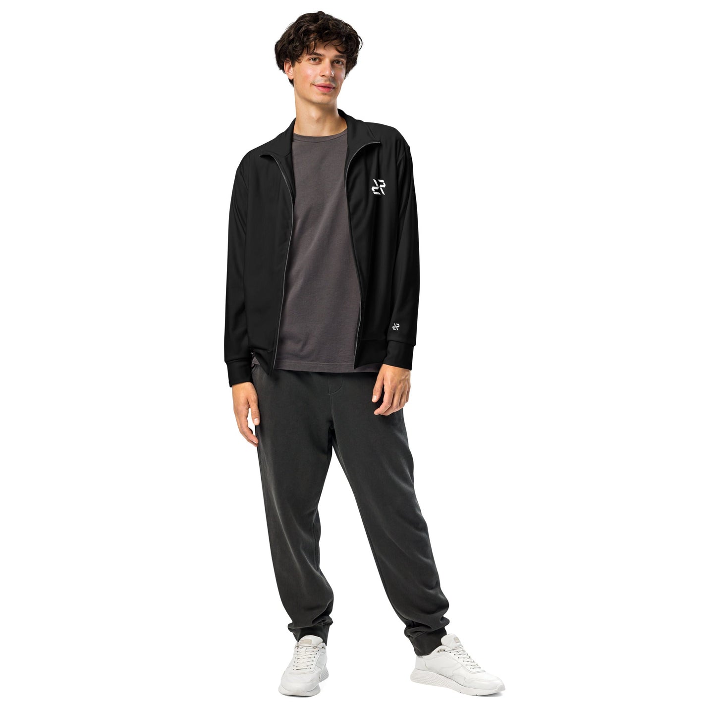 Black Unisex Tracksuit Jacket | Performance Gym & Streetwear Activewear - RARP - ID Fitness