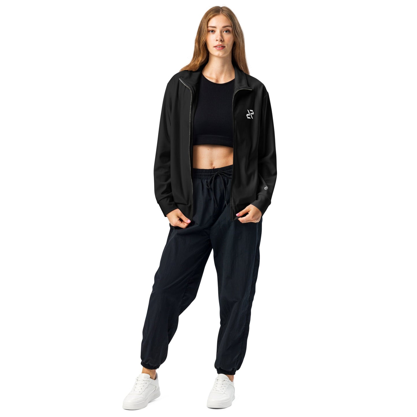 Black Unisex Tracksuit Jacket | Performance Gym & Streetwear Activewear - RARP - ID Fitness
