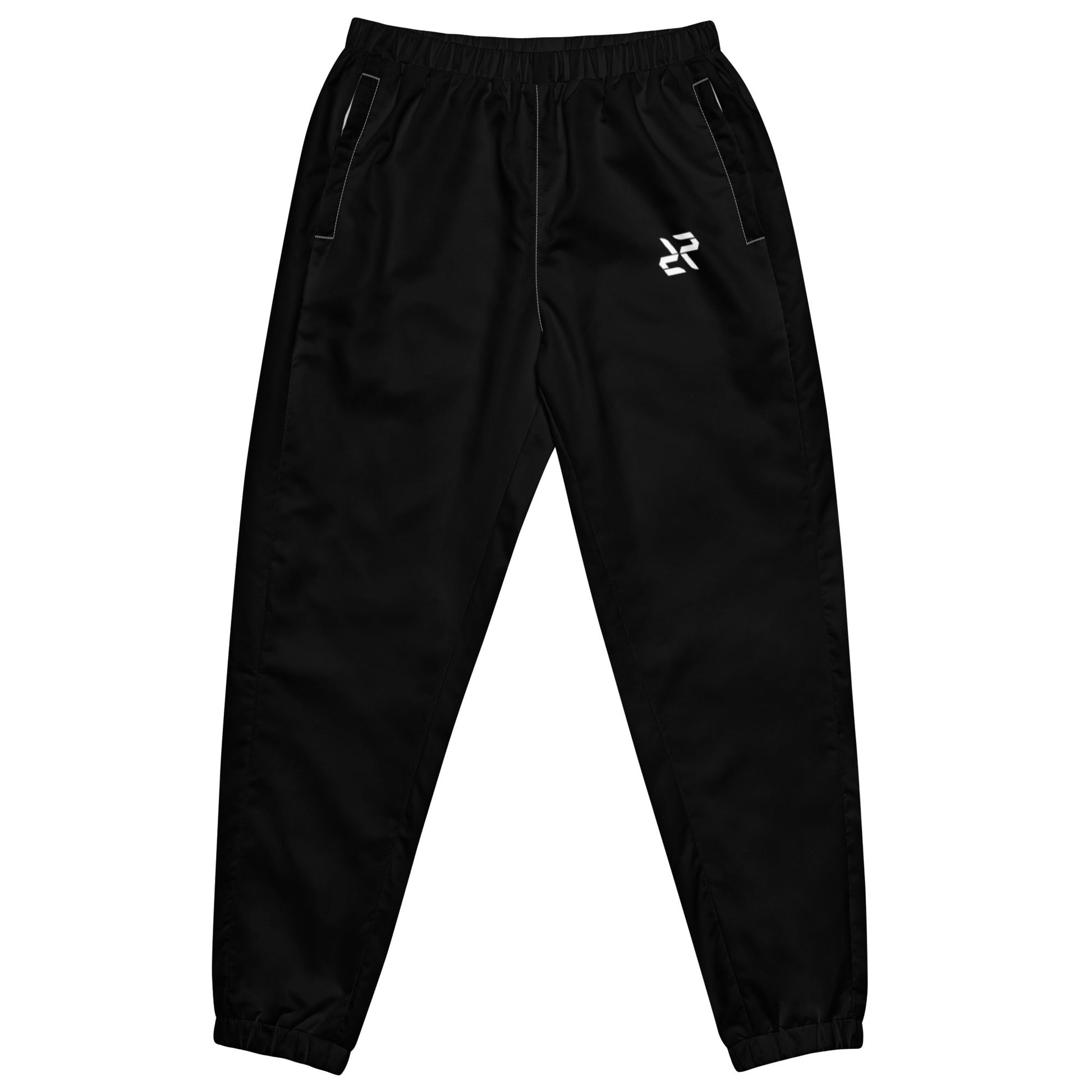 Black Unisex Tracksuit Pants | Performance Gym & Streetwear - White - RARP - ID Fitness
