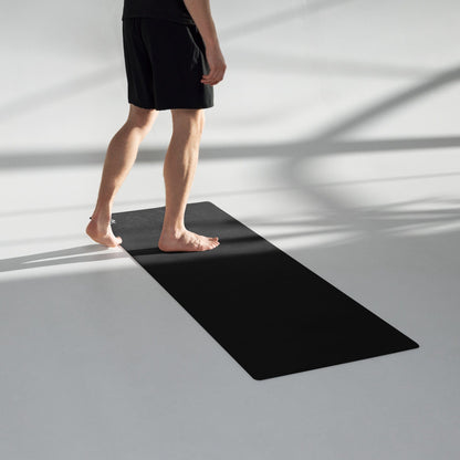 Black Yoga Mat – Non - Slip, Cushioned Mat for Stability & Strength - RARP - ID Fitness
