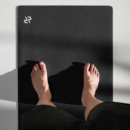 Black Yoga Mat – Non - Slip, Cushioned Mat for Stability & Strength - RARP - ID Fitness